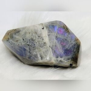 ✨ Mystic Purple Flash Labradorite Freeform, Crystal Decor ✨